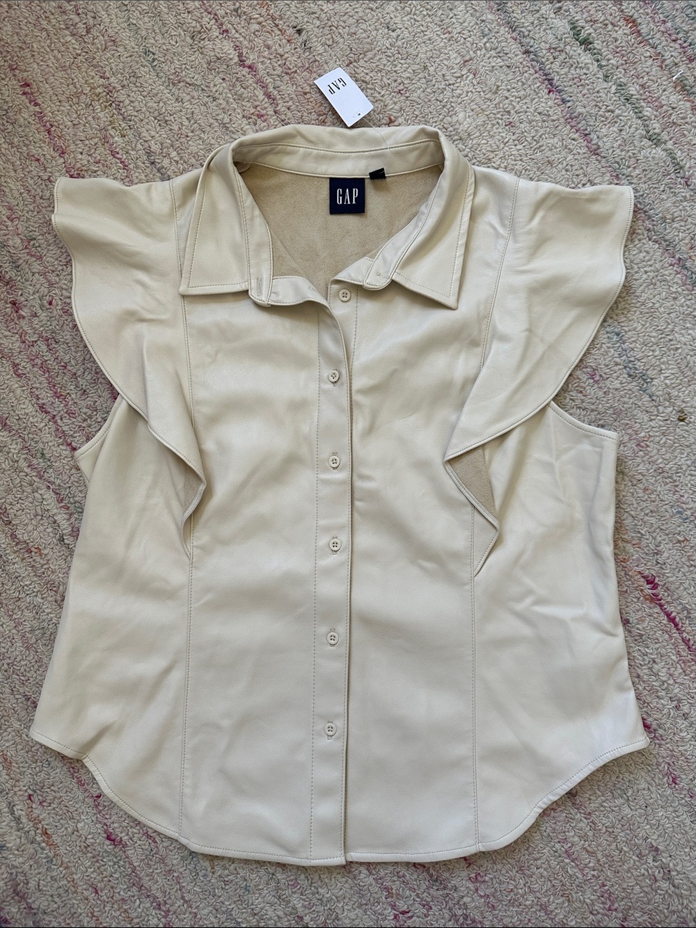 Gap Vegan Leather Top